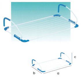 Stendi balcone brezza cm.185x56x30