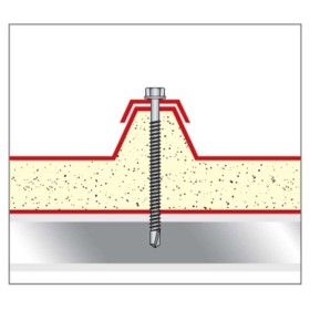 Vite testa esagonale autoperforante zincata 4,8x38 (pz200)