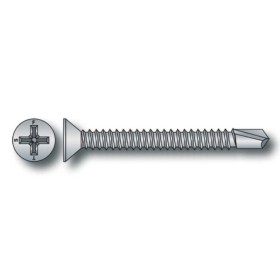 Vite testa piana svasata autoperforante zincata 3,5x13 (pz.1000)