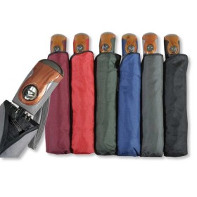 Ombrello automatico all fiber pongee tinta unita