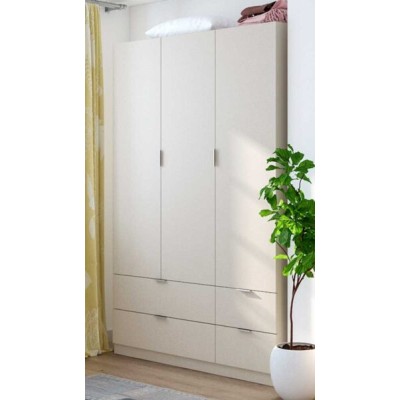 Armadio 3 ante 4 cassetti Cachemir 135x52x200h