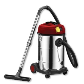 Bidone Aspiratutto Inox 30LT 1200W c/presa elettroutensili