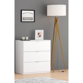 Cassettiera 3 cassetti 77x38x80h bianco