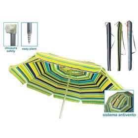 Ombrellone mare Luxury d.200 8 stecche colori assortiti
